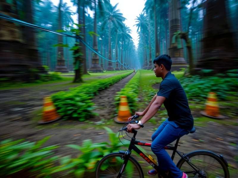 Jump over Kerala backwater boats Pepper Sprint Sensation Kerala Level